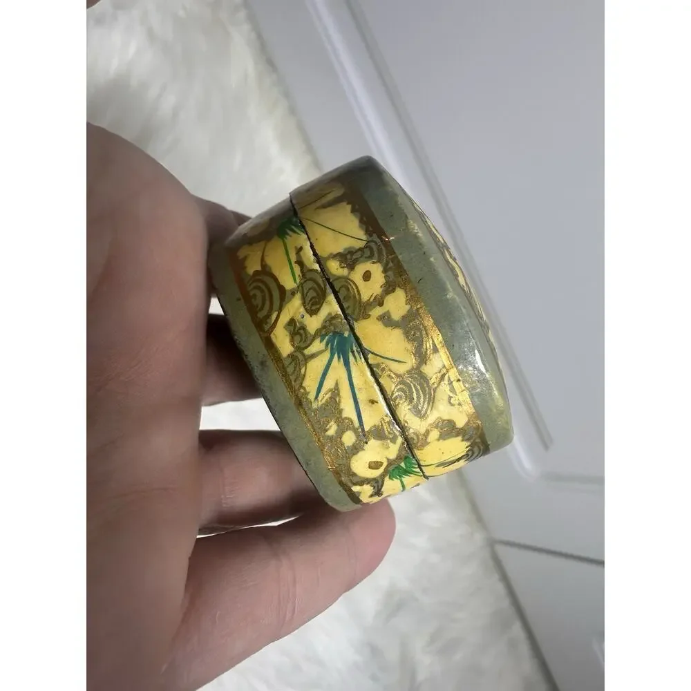 Vintage Paper Mache Trinket‎ Box